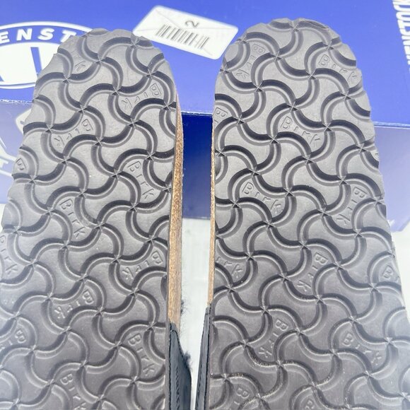 BIRKENSTOCK Madrid Big Buckle Sandal Shearling Black Womens EU 41 US 10- 10.5 - Picture 12 of 13